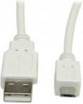 ADJ 320-00018 USB 2.0 kabel [Type A / Micro USB Type B M/M 0.8m White Blister]