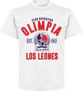 CD Olimpia Established T-shirt - Wit - 4XL