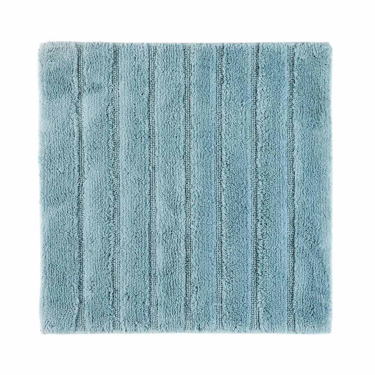Casilin WC-mat Antislip California 60x60cm - Vierkante Badmat - Waterabsorberend - Wasbaar en Sneldrogend - 100% Katoen - Ice Blue, Blauw