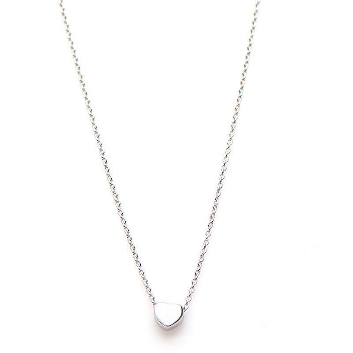 Karma - ketting - Ketting met hanger - T29S - 925 zilver - 38 + 7 CM