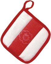 Nic Ovendoek Rood/wit 15 Cm