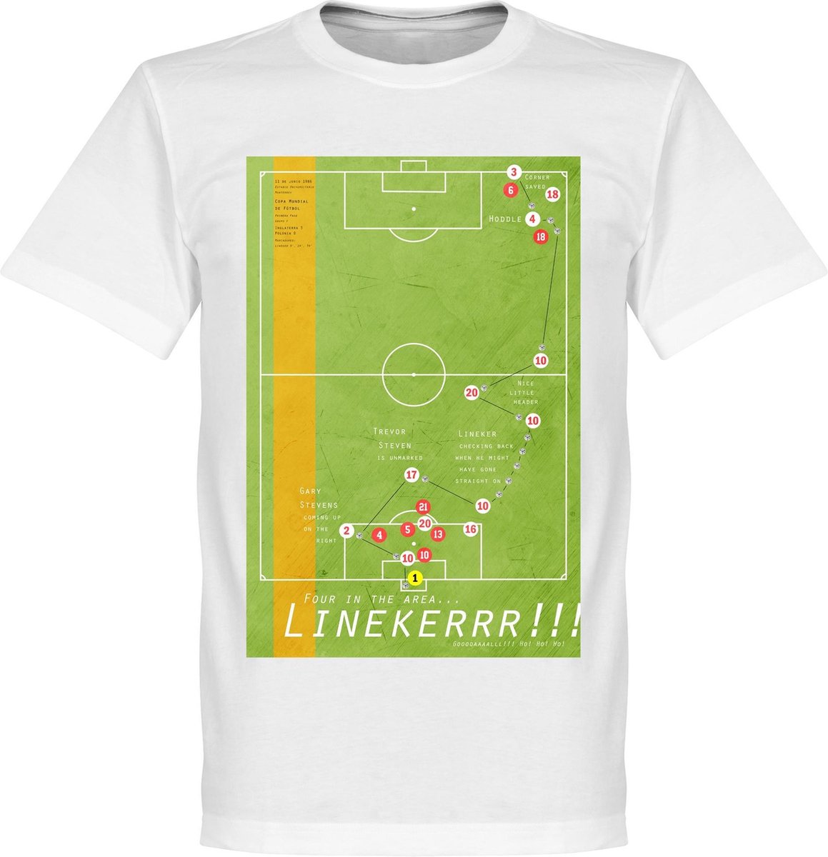 Pennarello Gary Lineker 1986 Classic Goal T-Shirt - XXXXL
