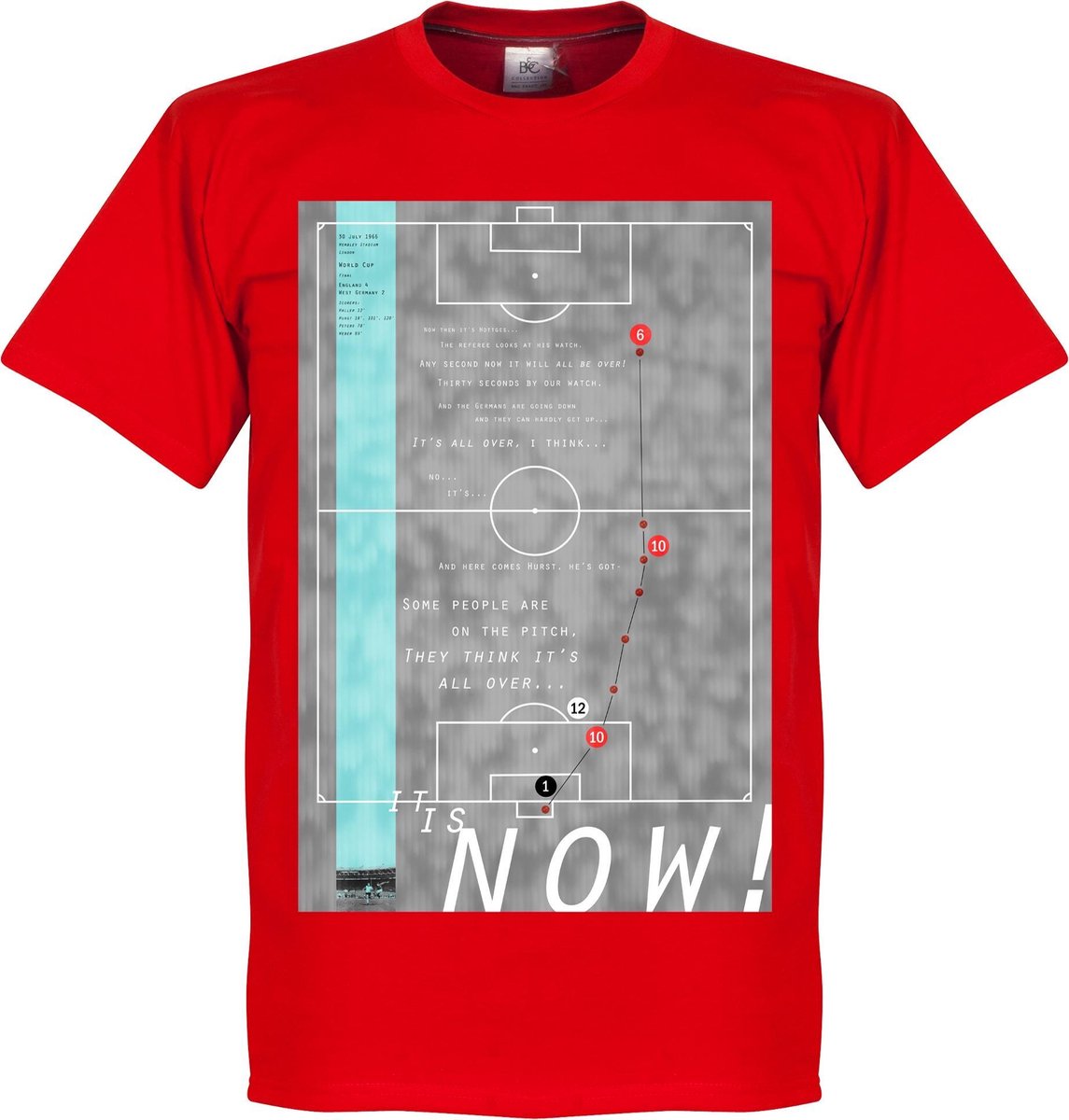 Pennarello Geoff Hurst 1966 Classic Goal T-Shirt - XL