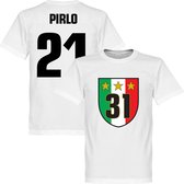 Juventus 31 Campione T-Shirt + Pirlo 21 - XL