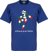 Italia 90 Mascot T-shirt - Blauw - S