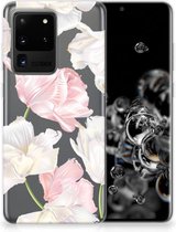 Back Cover Samsung S20 Ultra TPU Siliconen Hoesje Lovely Flowers