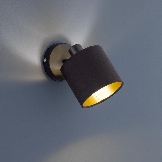 LED Wandspot - Wandverlichting - Trion Torry - E14 Fitting - Rond - Mat  Zwart - Aluminium | bol.com