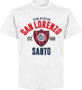 San Lorenzo Established T-Shirt - Wit - 4XL