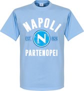 Napoli Established T-Shirt - Lichtblauw - XS