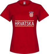 Kroatië Dames Team T-Shirt - Rood - S