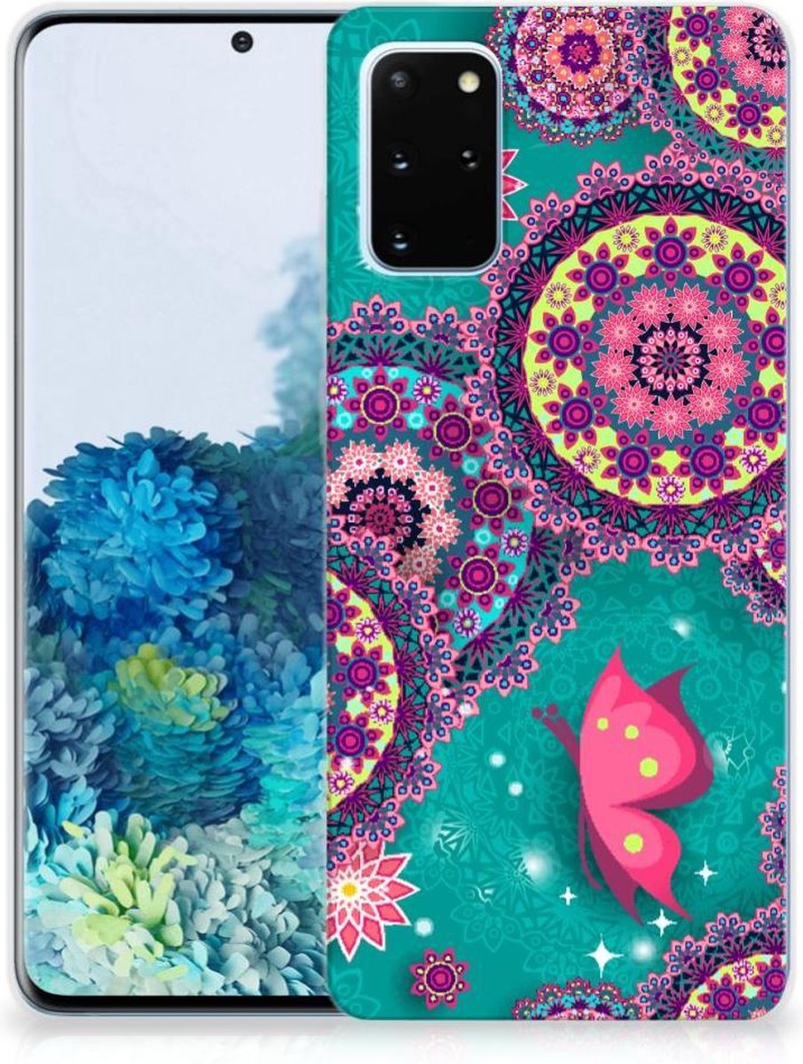 TPU Hoesje voor Samsung Galaxy S20 Plus Hoesje maken Cirkels en Vlinders