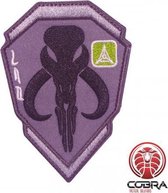 Patch de film brodé noir Star Wars Boba Fett Mandalorian avec velcro