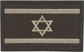 Militaire patch embleem vlag Israel Israeli Zwart met klittenband