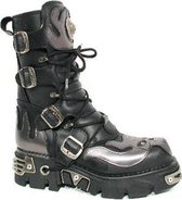 New Rock Laarzen -42 Shoes- M-107-S2 Zwart/Grijs
