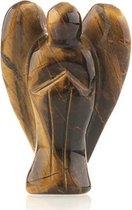 Staande engel 35 mm Tijgeroog - 3,5 cm - bruin