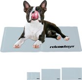Relaxdays koelmat hond - katten & honden - verkoelende hondenmat - koeldeken - met gel - 40 x 50 cm