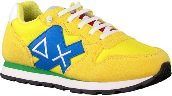 Sun68 Jongens Lage sneakers Tom Logo Patch - Geel - Maat 39 | bol.com