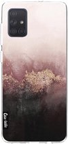 Casetastic Samsung Galaxy A71 (2020) Hoesje - Softcover Hoesje met Design - Pink Sky Print