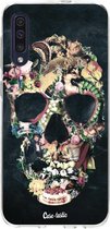 Casetastic Samsung Galaxy A50 (2019) Hoesje - Softcover Hoesje met Design - Vintage Skull Print