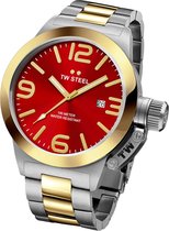 TW Steel CB71 Canteen Bracelet Collection - Horloge -  45 mm - Zilver/Goudkleurig