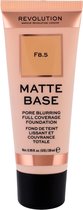 Makeup Revolution Matte Base Pore Blurring Full Coverage Foundation - F8.5