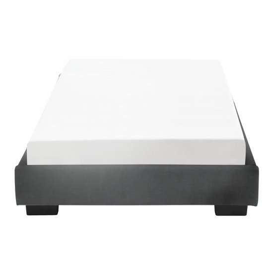 Corium Modern cadre de lit avec sommier 90x200 cm noir