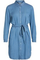 Vibista Denim Belt Dress/su - Noos 14054674 Medium Blue/clean Wash