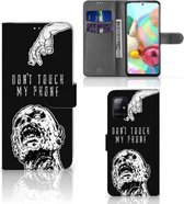 Portemonnee Hoesje Geschikt voor Samsung Galaxy A71 Zombie