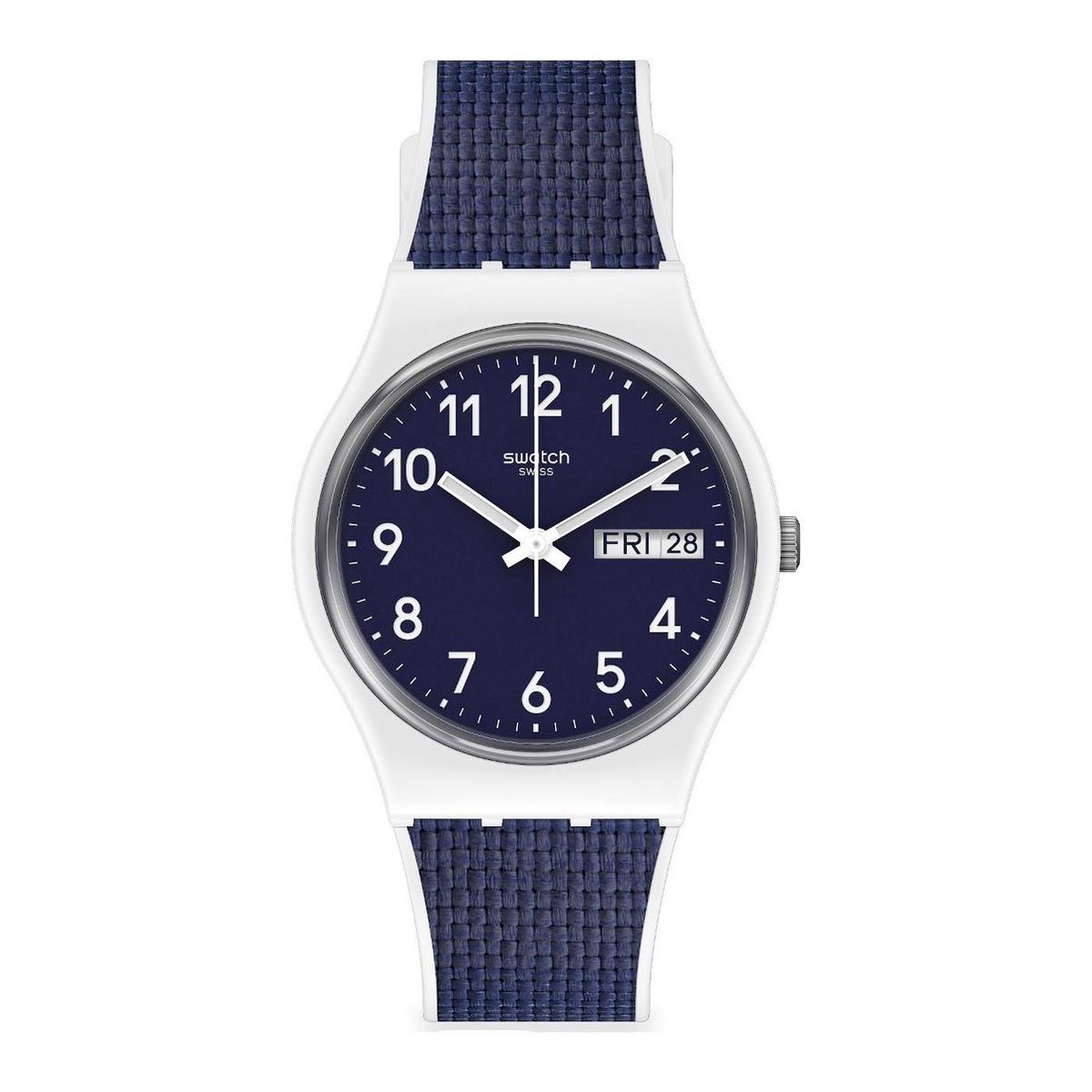 Swatch Essentials Navy Light horloge - blauw