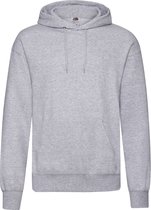 Fruit of the Loom capuchon sweater lichtgrijs voor volwassenen - Classic Hooded Sweat - Hoodie - Heren kleding XL (EU 54)