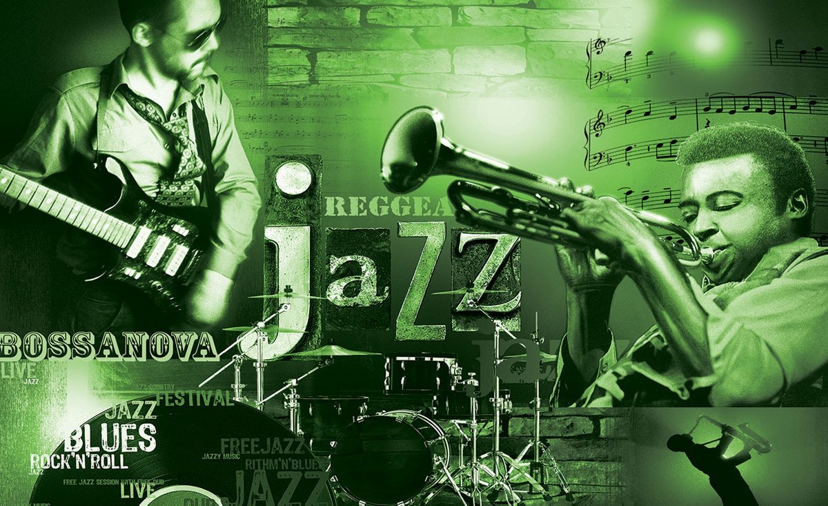 Music Jazz Blues Rock Photo Wallcovering
