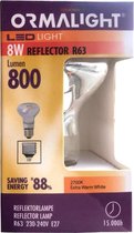 Ledlamp - R63 - 800 lm - reflector - 8W 800 lumen relf. niet dimbaar