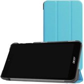 Tablet hoes geschikt voor Acer Iconia One 7 B1-780 Tri-Fold Book Case Licht Blauw