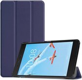 Lenovo Tab E7 hoes - Tri-Fold Book Case - Donker Blauw