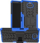 Sony Xperia 10 hoesje - Schokbestendige Back Cover - Blauw