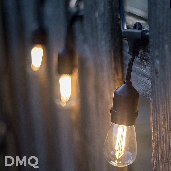 Kostuums Nieuwe betekenis Aanhankelijk DMQ Koppelbaar Lichtsnoer buiten - 5 meter - Inclusief 10 LED lampen -  Waterdicht -... | bol.com