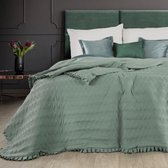 Beddensprei_sprei_kleur_munt_170X210cm_100% POLYESTER_
