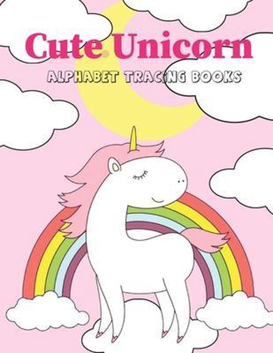 Cute Unicorn Alphabet Tracing Book - cover