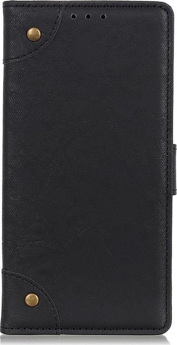 Mobigear Telefoonhoesje geschikt voor OPPO Reno 4 Pro 5G Hoesje | Mobigear Ranch Bookcase Portemonnee | Pasjeshouder voor 3 Pasjes | Telefoonhoesje voor Pinpas / OV Kaart / Rijbewijs - Zwart