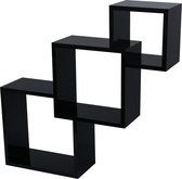 Set de cubes Pekodom Noir 32x32x15cm - Lot de 3