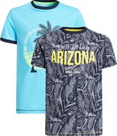 WE Fashion Jongens T-shirt met print, 2-pack