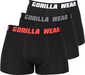 Gorilla Wear Boxershorts 3-Pack - Zwart - 2XL