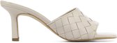Mace Vrouwen Leren    Slippers /  Slides - M1087 - Beige - Maat 37