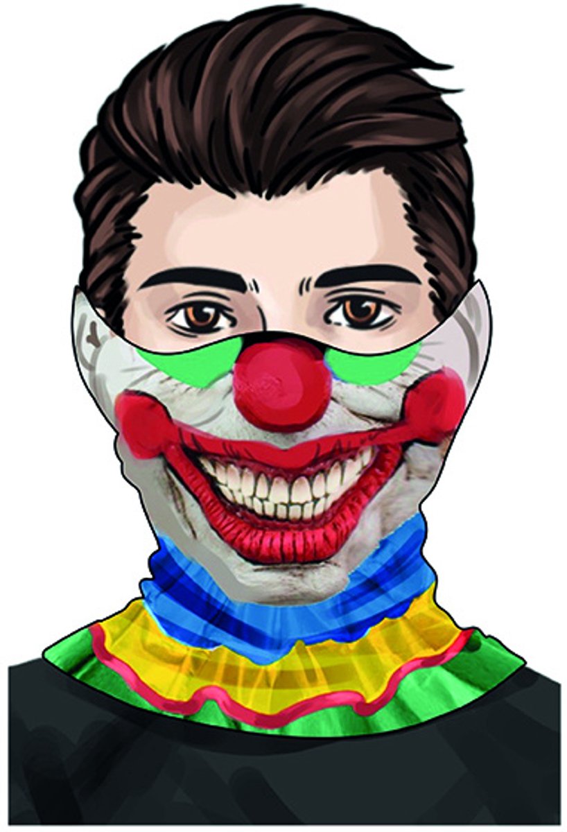 Amscan Nekwarmer Clown Heren Polyester One-size