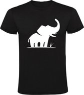 T-shirt homme éléphant | animal | journée des animaux | Afrique | Safari | drôle | cadeau | Noir