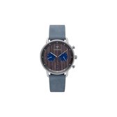 Kerbholz Heren horloges quartz analoog One Size Blauw 32012155