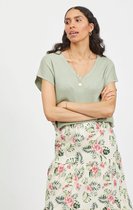 Vila VIWENDIS SS KNIT TOP - Desert Sage Green