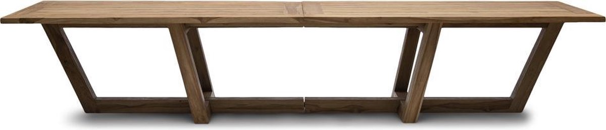 Riviera Maison Tuintafel Hout - Tanjung Outdoor Dining Table - 400x100 cm -  Bruin | bol.com