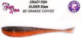 Crazy Fish Glider  - 5.5 cm - 8d - orange coffee - floating