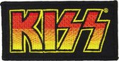 KISS Classic Logo Patch Embleem Zwart - Officiële Merchandise